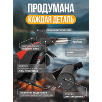 Горелка газовая с пьезорозжигом и двойным соплом, на подставке Forsage F-190GS(25917)