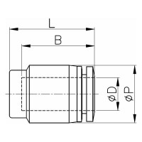 Фитинг-наконечник заглушка на пластиковую трубку 4 мм CDC Pneumatics PPF 04N