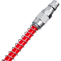 Шланг спиральный с БРС 0850 - 10 м. CDC Pneumatics UC 0850-10C RED