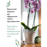 Горшок Teraplast PORTO диам. 16 см, высота 17.5 см, прозрачный 08083016024