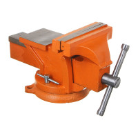 Слесарные тиски ЕРМАК с поворотным механизмом, 200 мм 668-017