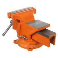 Слесарные тиски ЕРМАК с поворотным механизмом, 200 мм 668-017