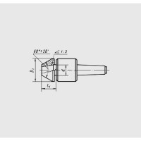 Токарный вращающийся центр ZITOM грибковый DS5x60B cr20003
