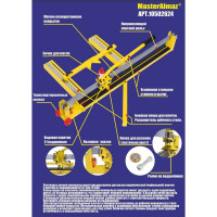 Профессиональный усиленный плиткорез МастерАлмаз 800мм 10502624