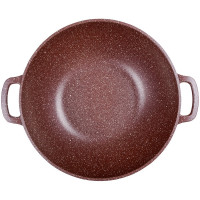 Казан Горница Шоколад 280/150 мм, 6 л, с крышкой, литая ручка, антипригарное покрытие кн4282аш ТП9376