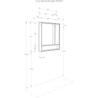 Зеркальный шкаф AQUATON Флай 80 белый, дуб крафт 1A237702FAX10