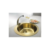 Мойка ALVEUS FORM MONARCH 30 GOLD-90 FI 510, 1X в комплекте с выпуском, без сифона 1070808
