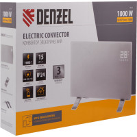 Электрический конвектор Denzel optiprime-1000, wi-fi, тачскрин, цифровой термостат, 1000 вт 98121