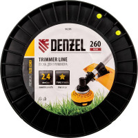 Леска FLEX CORD звезда 2.4 мм, 260 м, на DIN катушке для триммера Denzel 96286