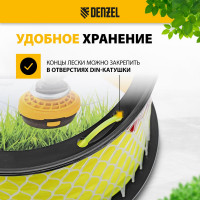 Леска FLEX CORD квадрат 2.4 мм, 175 м, на DIN катушке для триммера Denzel 96292