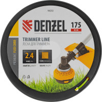 Леска FLEX CORD квадрат 2.4 мм, 175 м, на DIN катушке для триммера Denzel 96292