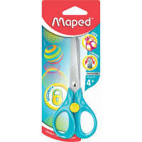Ножницы MAPED Security 3D Франция, 130 мм, с блокировкой лезвий, цвет ассорти, блистер 473110 236899