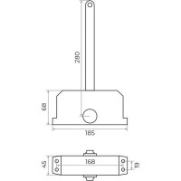 Дверной доводчик Marlok DС-100 серебро 013674