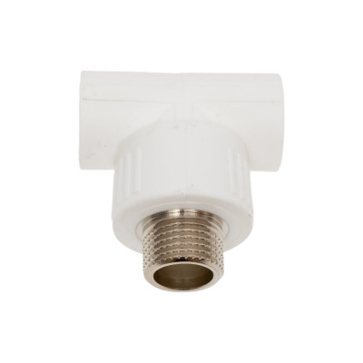 Тройник СТМ PP-R комбинированный, наружная резьба DN 20х1/2 ПЛАСТ CPTM2012