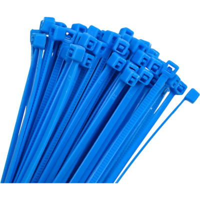 Нейлоновый хомут для стяжки ТУНДРА Krep 2.5х150 мм, синий, в упаковке 100 шт. 2393908