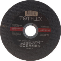 Круг отрезной AGGRESSOR 41 (125x1x22.2 мм) А R BF TOTFlex 4606343013569