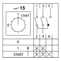 Переключатель КПУ11-10/15 TDM ELECTRIC ELECTRIC 0-1-Start SQ0715-0078