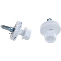 Кровельный саморез Госкреп 5.5х19 мм, RAL 9003, белый, 250 шт., большой пластиковый контейнер, 1000 мл 2-0017140