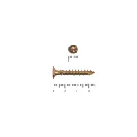 Саморезы по дереву КРЕП-КОМП ПРОФИ желтые, потайн. 4.0х35 мм 500 шт. 04035Fh