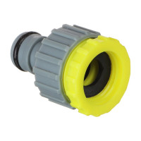 Штуцер резьбовой для крана с внешней резьбой, с переходником 1/2" - 3/4" Inbloom 160-023