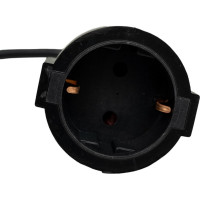 Кабель питания Filum cee 7/3-с14, 3x0.75мм², 220в, 10a, чёрный, 0.15м FL-APC10-EU-C14-0.15M