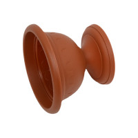 Низкий вазон Martika Колывань 0.6 л, диаметр 14 см, терракотовый С142Т