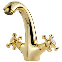 Смеситель для раковины Migliore PRESTIGE донный клапан "click-clack", золото 31601