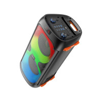 Колонка Hoco Bluetooth bs53 manhattan bt5.1, 2x20w, aux/fm/tf/usb/караоке + 2 микрофона черный 0L-00057813
