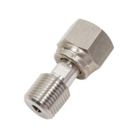 Резьбовой адаптер A-Flow SS316, 1/2" Male NPT, вращающаяся M20x1.5 FASH-MRF-8N-20M