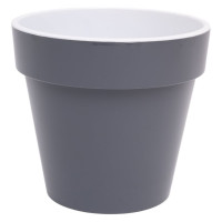 Кашпо ООО КЗНМ порто 2,4л со вставкой антрацит 527867