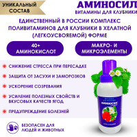 Витамины для клубники Аминосил концентрат 250 мл 4650243053064