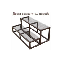 Крыльцо к дому АрсеналЪ 2 ступени Универсал (уличная лестница, приступок) серия ARSENAL AVANT мод. без доски. AR18V7328H9-06