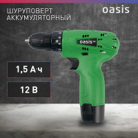 Аккумуляторный шуруповерт OASIS безударный синхронный AS-12V Eco
