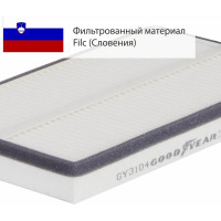 Фильтр салонный автомобильный Goodyear GY3104