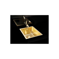 Мойка ALVEUS QUADRIX MONARCH 20 GOLD 390х450х200 мм, в комплекте с выпуском, без сифона 1103316