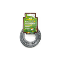 Леска для триммера Gold 2.4 мм, 15 м, квадрат, алюминий POLYAGRO 7704634