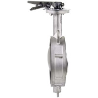 Затвор дисковый поворотный DN.ru 316L-316L-VITON Ду150 Ру16 с рукояткой D050-06562