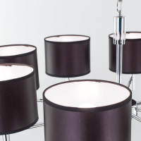 Люстра Citilux Аврора с черными абажурами CL463181