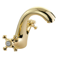 Смеситель для раковины Migliore PRESTIGE донный клапан "click-clack", золото 31601