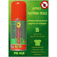 Аэрозоль для защиты от клещей Бриз-Антиклещ 140 мл БАК/140