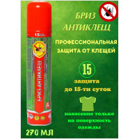 Аэрозоль для защиты от клещей Бриз-Антиклещ 270 мл БАК/270