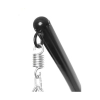 Подвесное кресло M-GROUP ДЛЯ ДВОИХ с ротангом чёрное, серая подушка 11450409