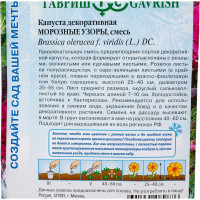 Капуста декоративная ГАВРИШ Морозные Узоры, смесь 0.05 г Устойчив к заморозкам 1071858734