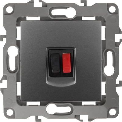 ЭРА 12-3111-12 Розетка аудио, IP20, 12, графит Б0027457