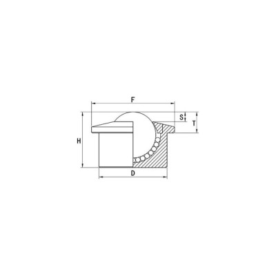 Шариковая опора ISKRA SP45 BS/CS SP45BSCS-ISKRA