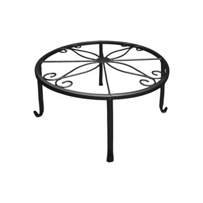Homium Подставка под кашпо Flower, на ножках, цвет черный standIron10black