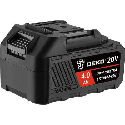 DEKO Аккумулятор UNV4.0 EXTRA, Li-ion, 20В, 4.0А*ч, с повышенной токоотдачей 063-4496