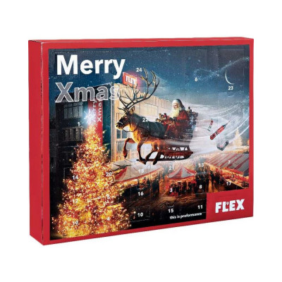 FLEX Аккумуляторная отвертка в наборе с битами и лазерным дальномером Xmas 533102