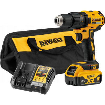 Dewalt Аккумуляторная дрель-шуруповерт DCD777P1, 18 В, 1750 об/мин, с АКБ 5 Ач и ЗУ, в сумке () DCD777P1-QW