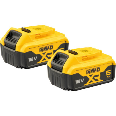 Dewalt Аккумулятор DCB184P2, Li-Ion, 18 В, 5 Ач, 2 шт. () DCB184P2-XJ